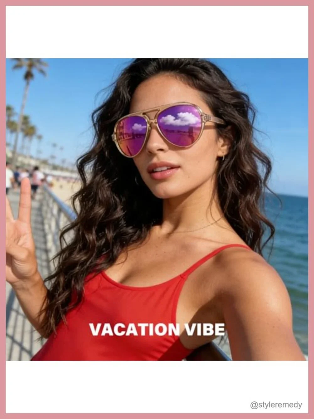 Polarized Aviator Sunglasses with Flexible Tangle-Free Frame for Running &